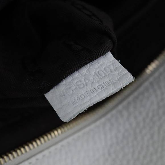 CELINE Hand Bag Leather White Auth 105488 - Picture 12 of 16